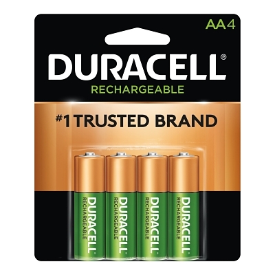 DURACELL RECHARGEABLE AANIMH BATTERIES 4/PACK